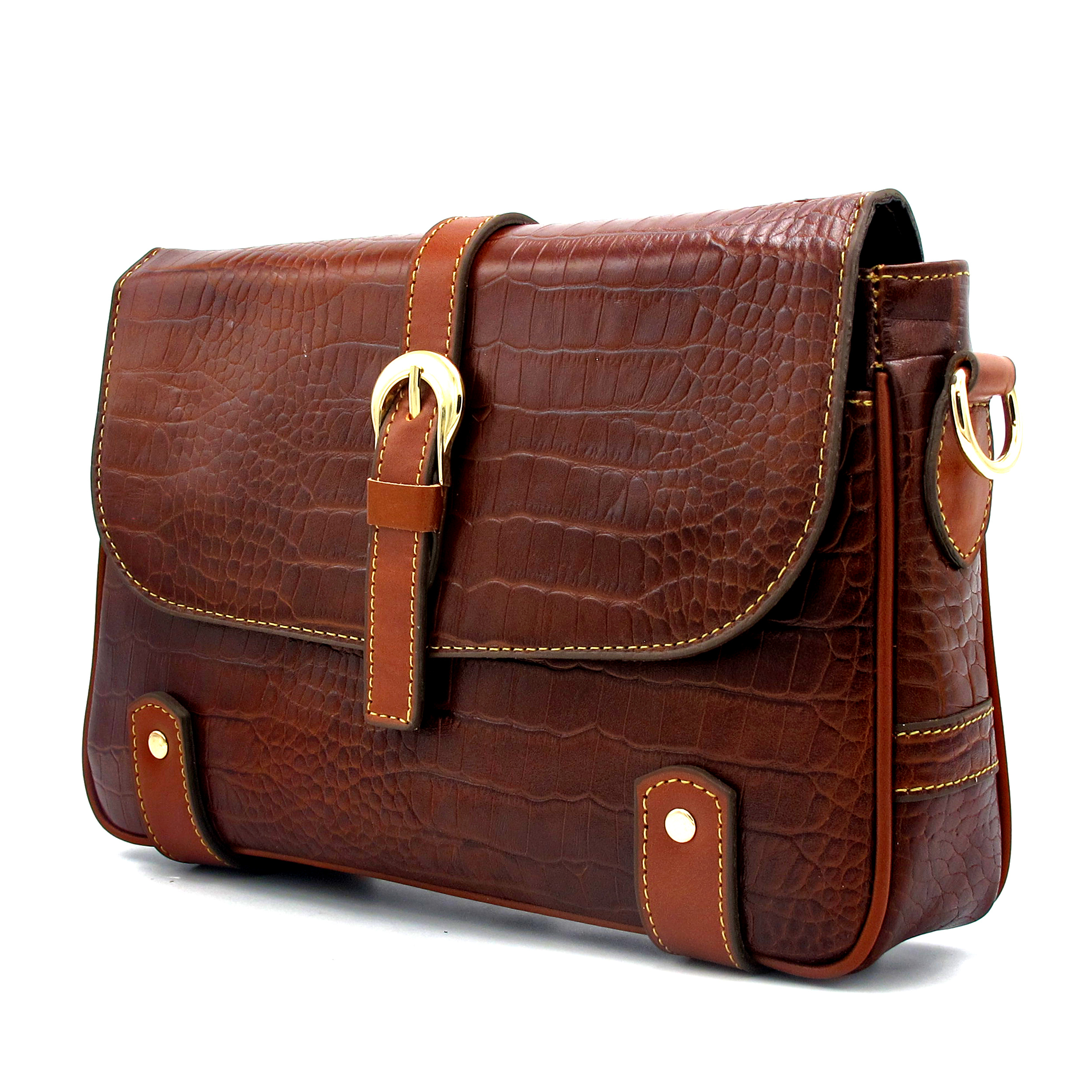 کیف دوشی زنانه مدل چرم طبیعی کد FTH134C