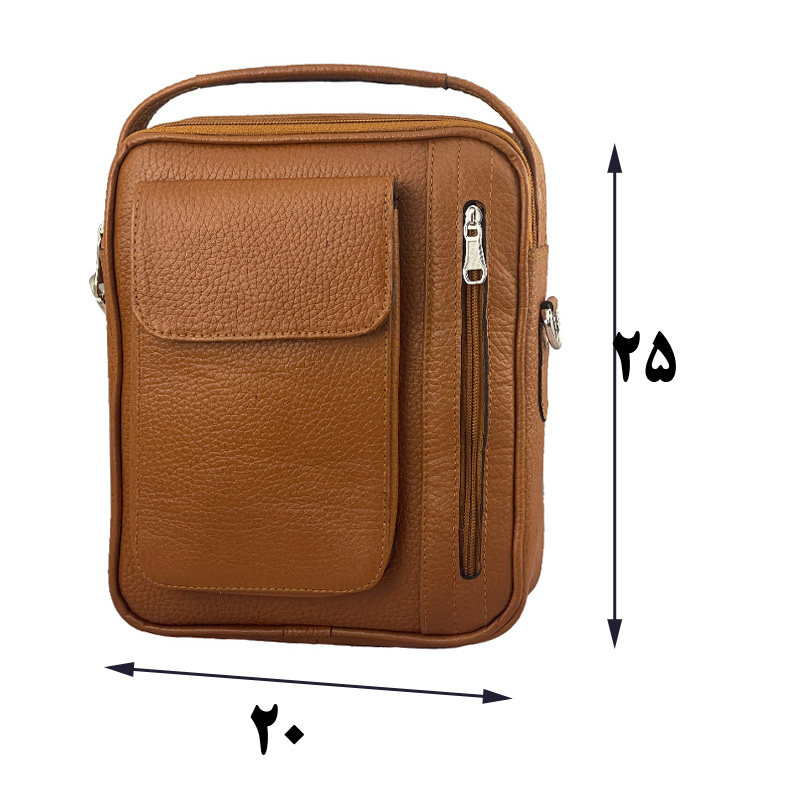 کیف رودوشی مردانه مدل چرم طبیعی