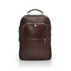 کوله پشتی چرم نیاوران مدل ژینا طرح سنگی