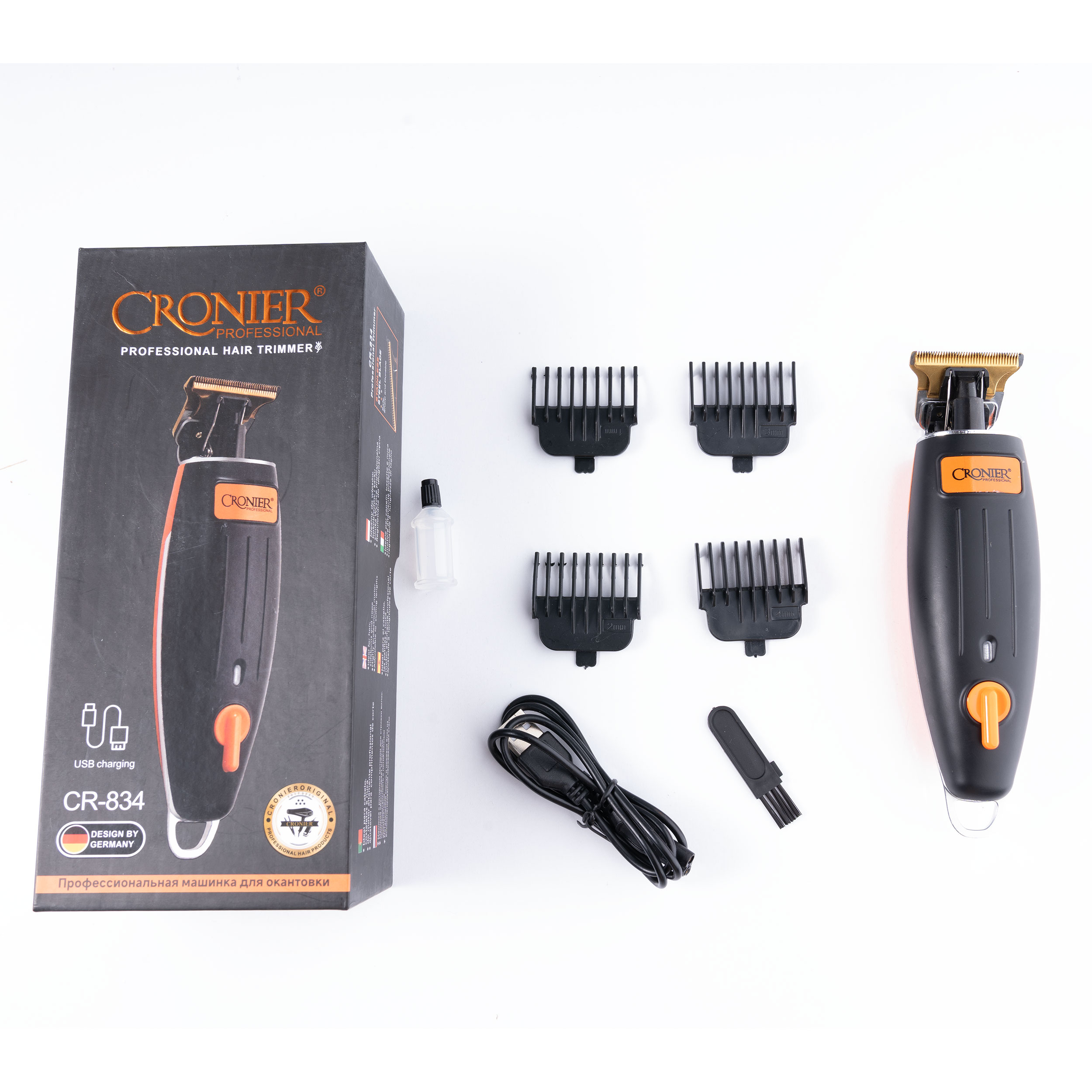 ماشین اصلاح موی سر و صورت شارژی کرونیر مدل CR-834