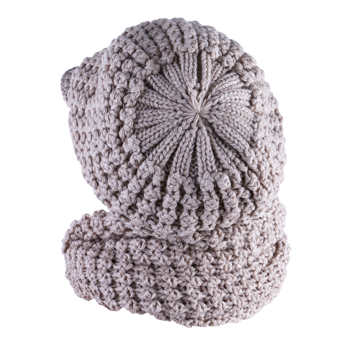 ست کلاه و شال گردن بافتنی سام کد 522