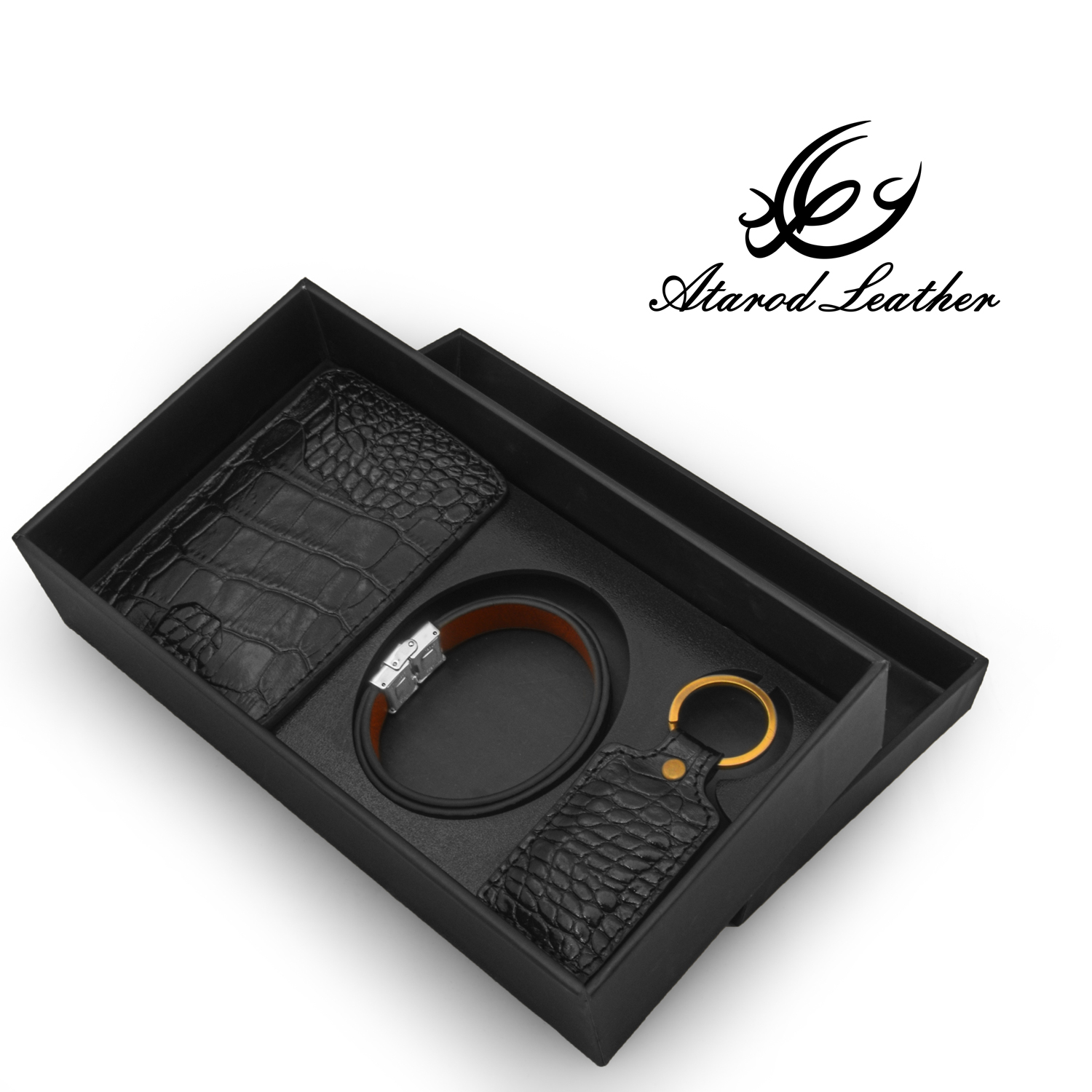 ست هدیه چرم عطارد مدل چرم طبیعی کد A109