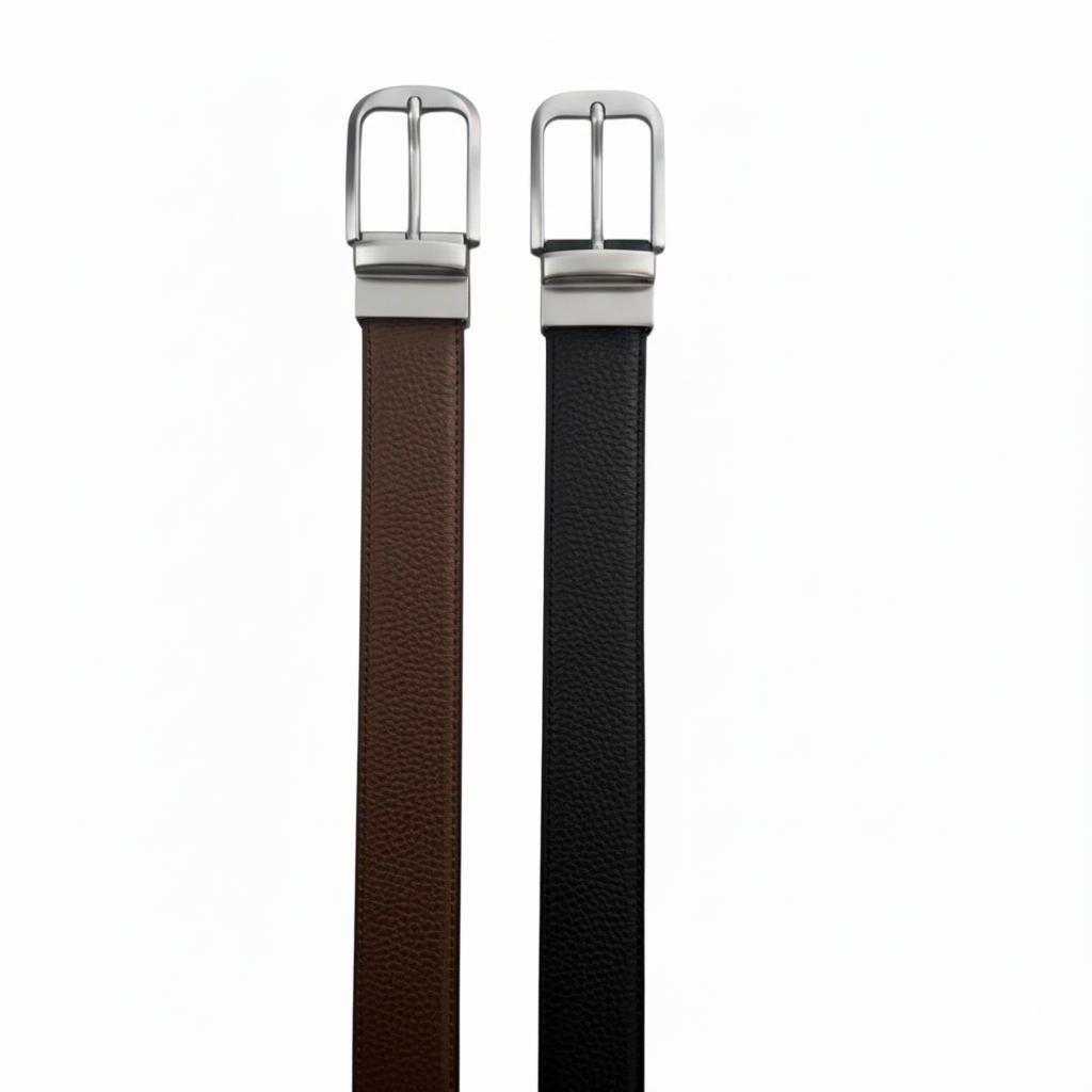 کمربند مردانه مدل چرم طبیعی فلوتر دورو