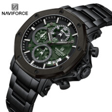 ساعت مچی عقربه‌ای کوارتز مردانه نیوی فورس مدل سه موتوره کد NF8065BS