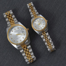 ست ساعت مچی عقربه ای زنانه و مردانه بازرگانی میلادی کد WHW_256