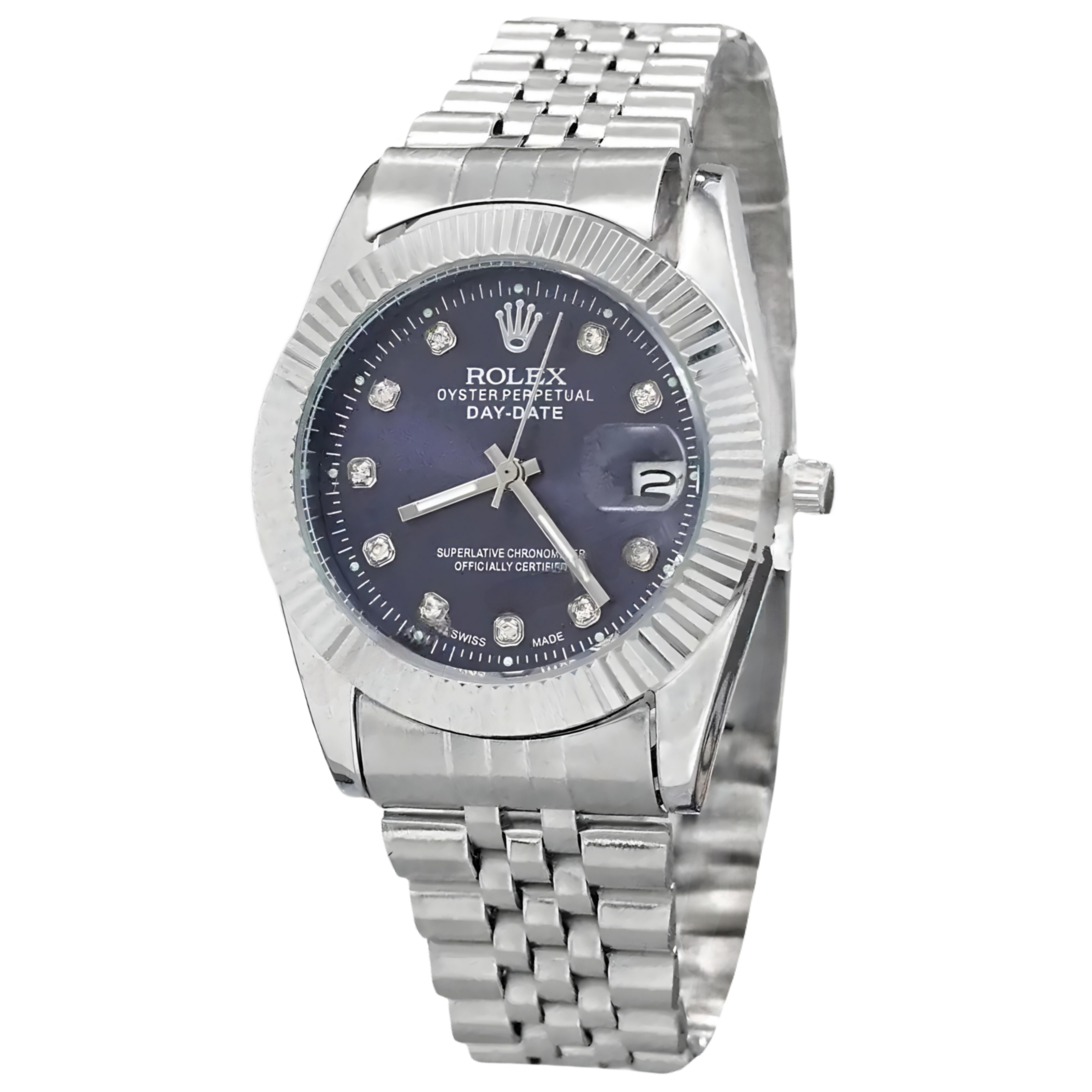 ساعت مچی عقربهای مردانه مدل دیت جاست بند فلزی کد 1