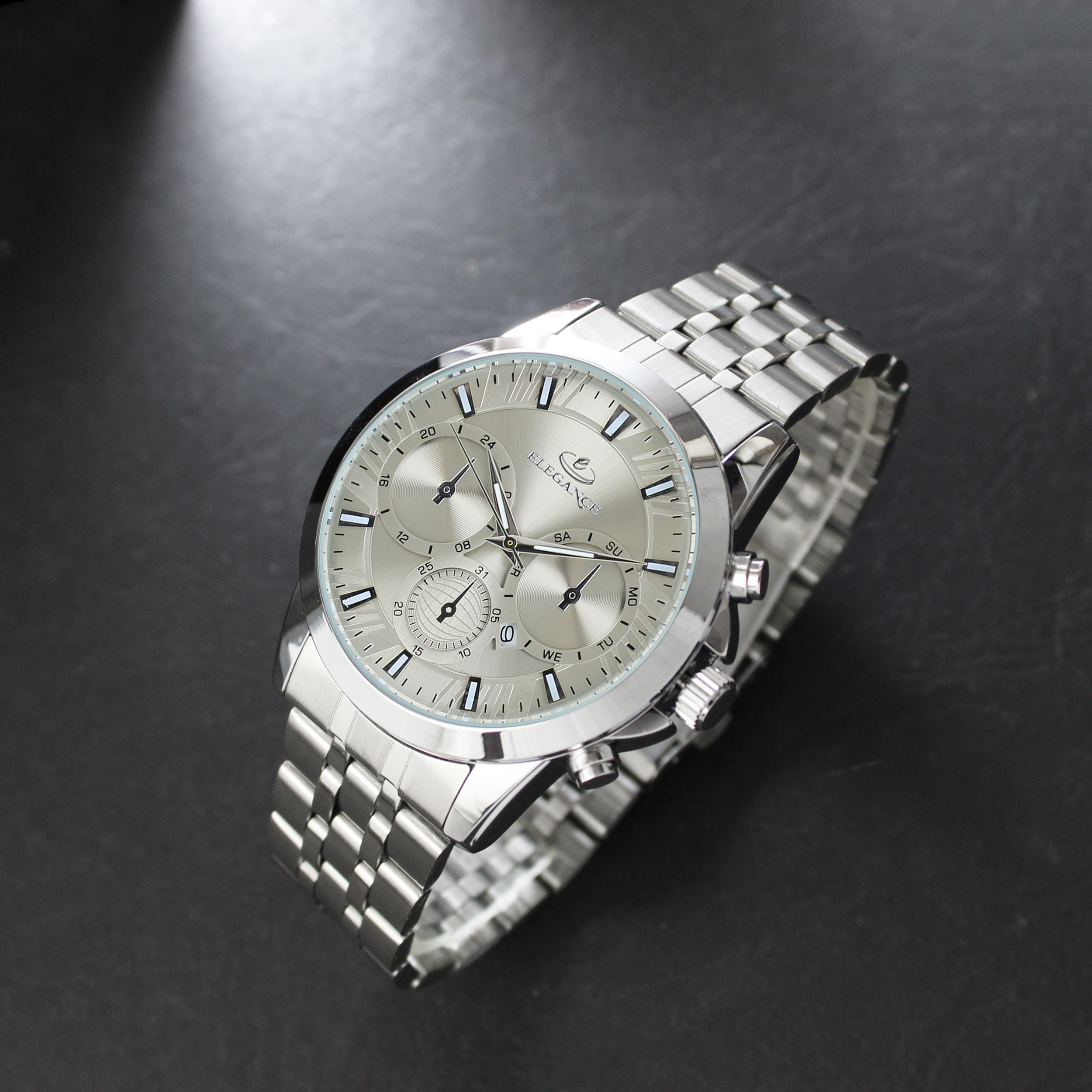 ساعت مچی عقربه‌ای کوارتز مردانه الگانس مدل EMSNJ7430