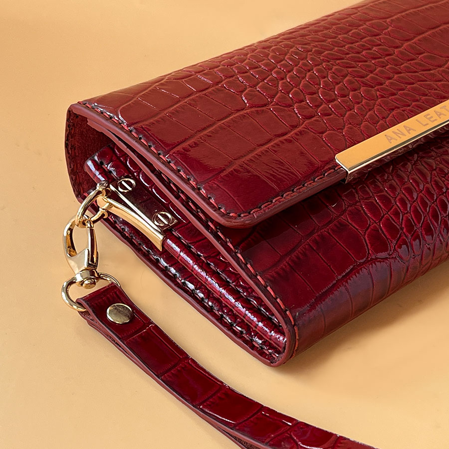 کیف مجلسی زنانه خانه چرم آنا مدل 30324