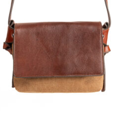 کیف رودوشی چرم آسو مدل تیروژه برزنت کد 02