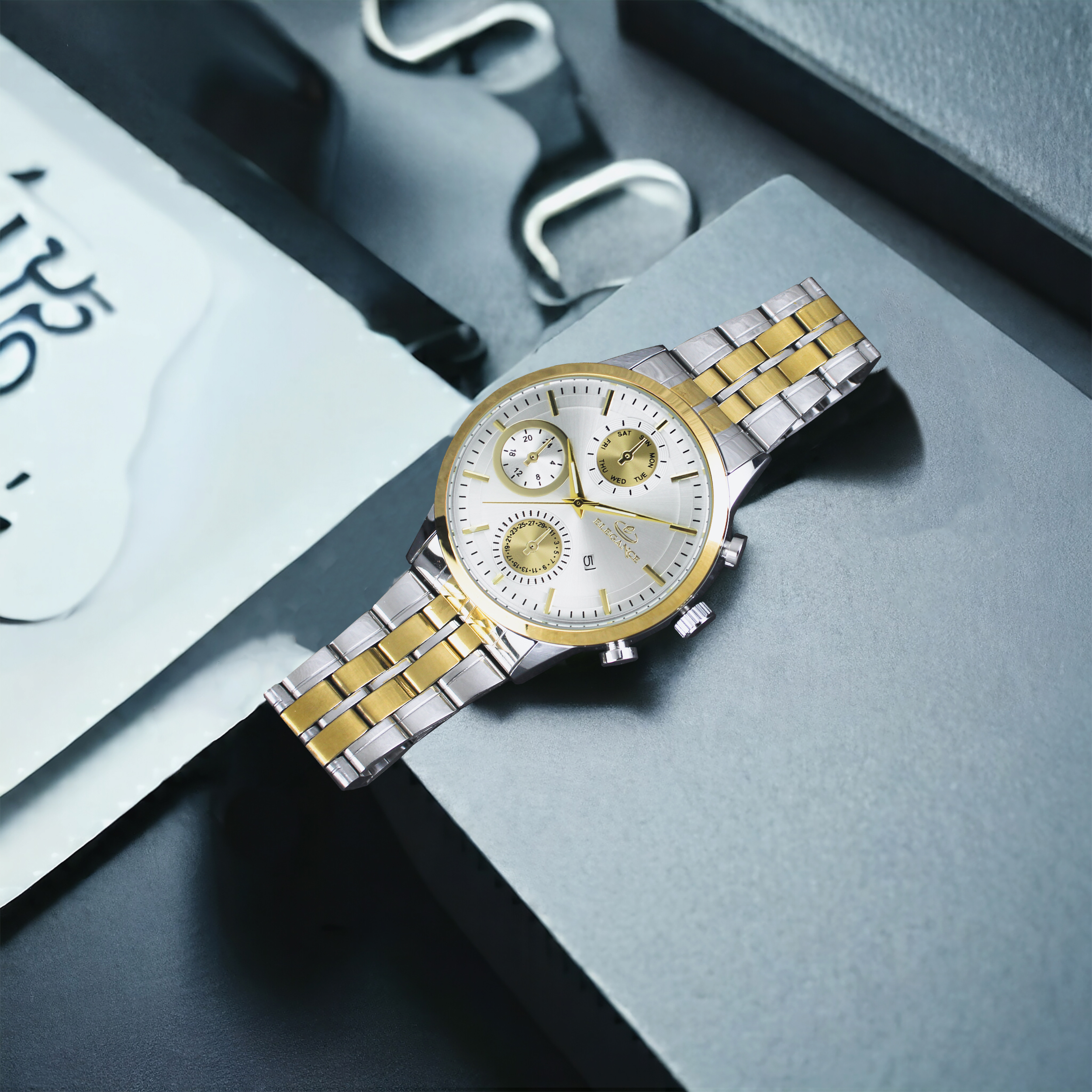 ساعت مچی عقربه‌ای کوارتز مردانه الگانس مدل EMDOSJ3564