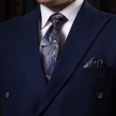 ست کراوات و دستمال جیب مردانه نسن مدل T245