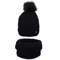 ست کلاه و شال گردن بافتنی مدل سام 313