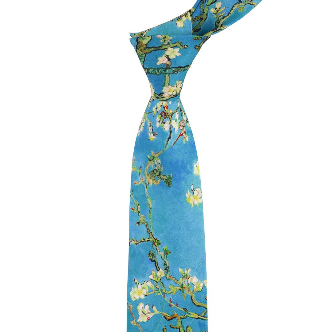 کراوات مردانه مدل نقاشی ونگوک کد 204