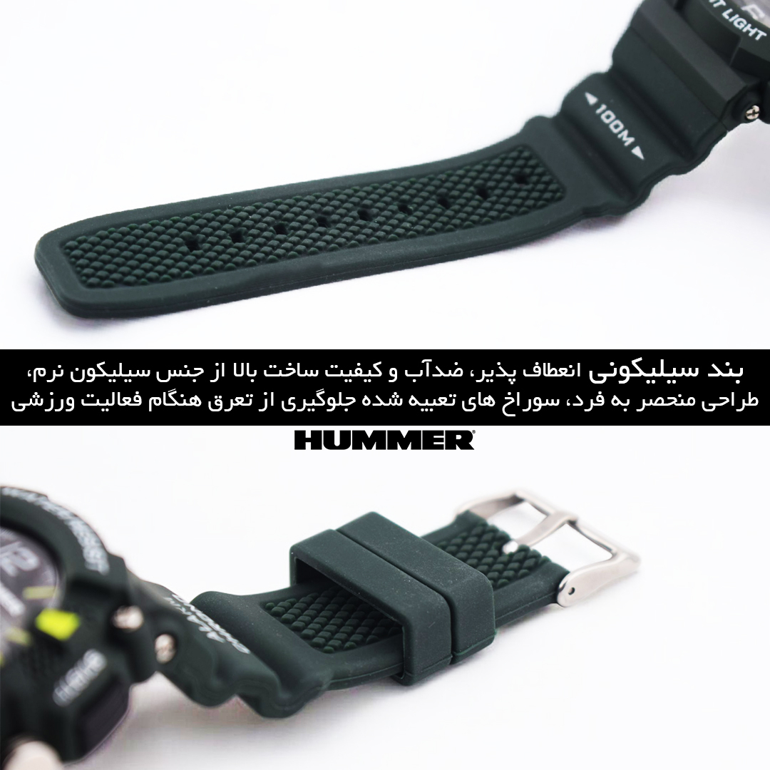 ساعت مچی عقربهای کوارتز مردانه هامر مدل ضدآب رفرنس کد 622H-C2