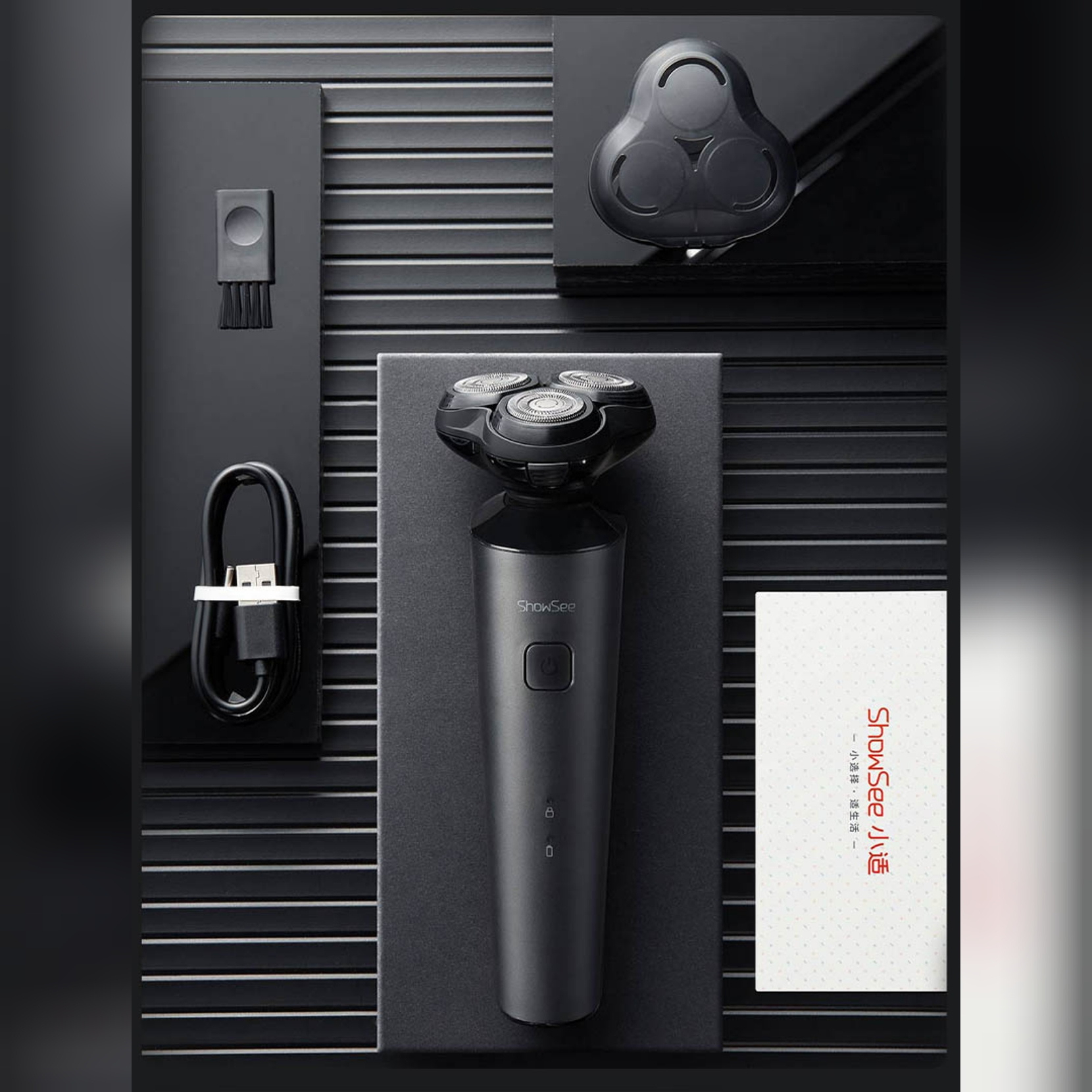 ست ماشین اصلاح موی صورت و بدن شوسی مدل Mi F303-BK