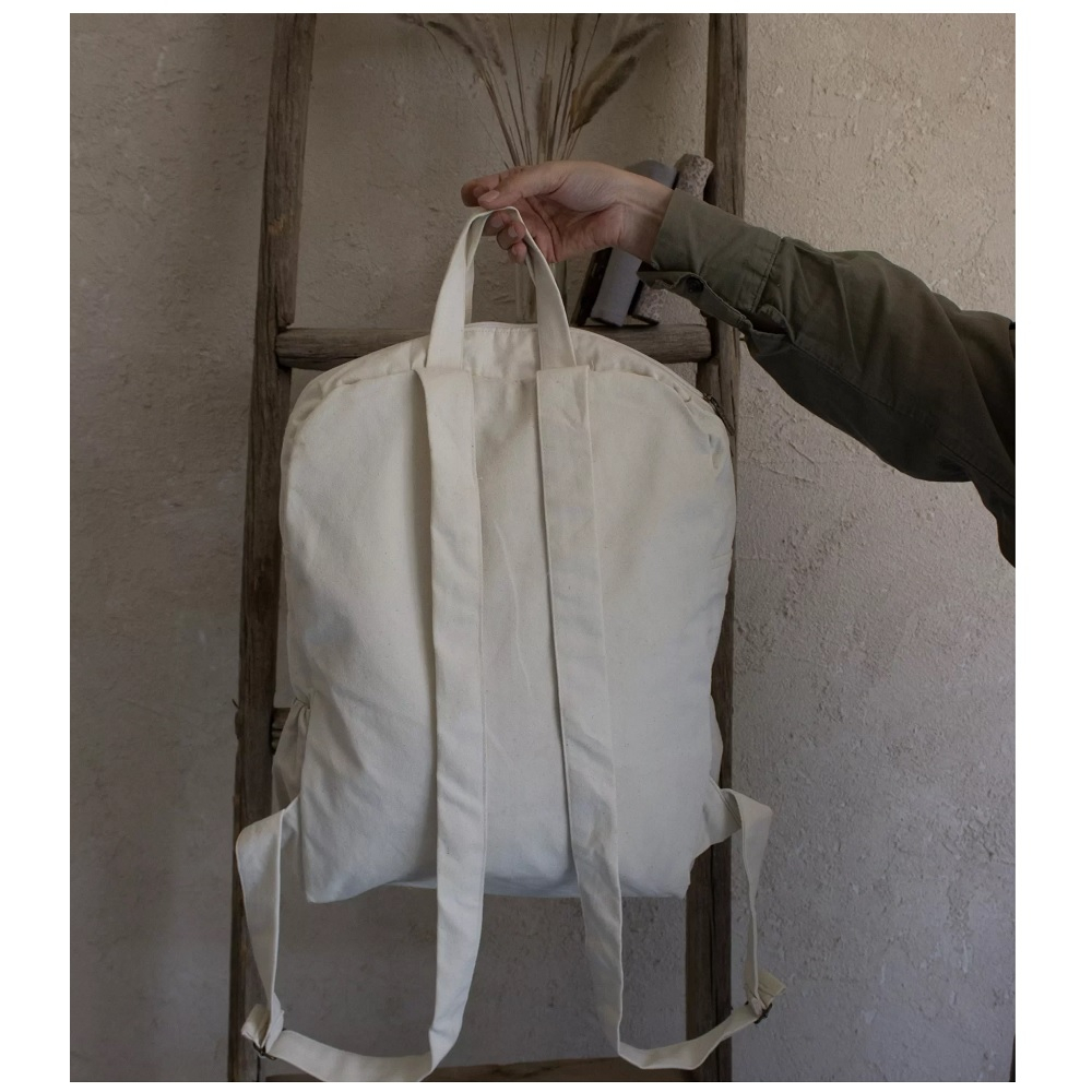 کوله پشتی مدل پارچه ای طرح مهربان باش