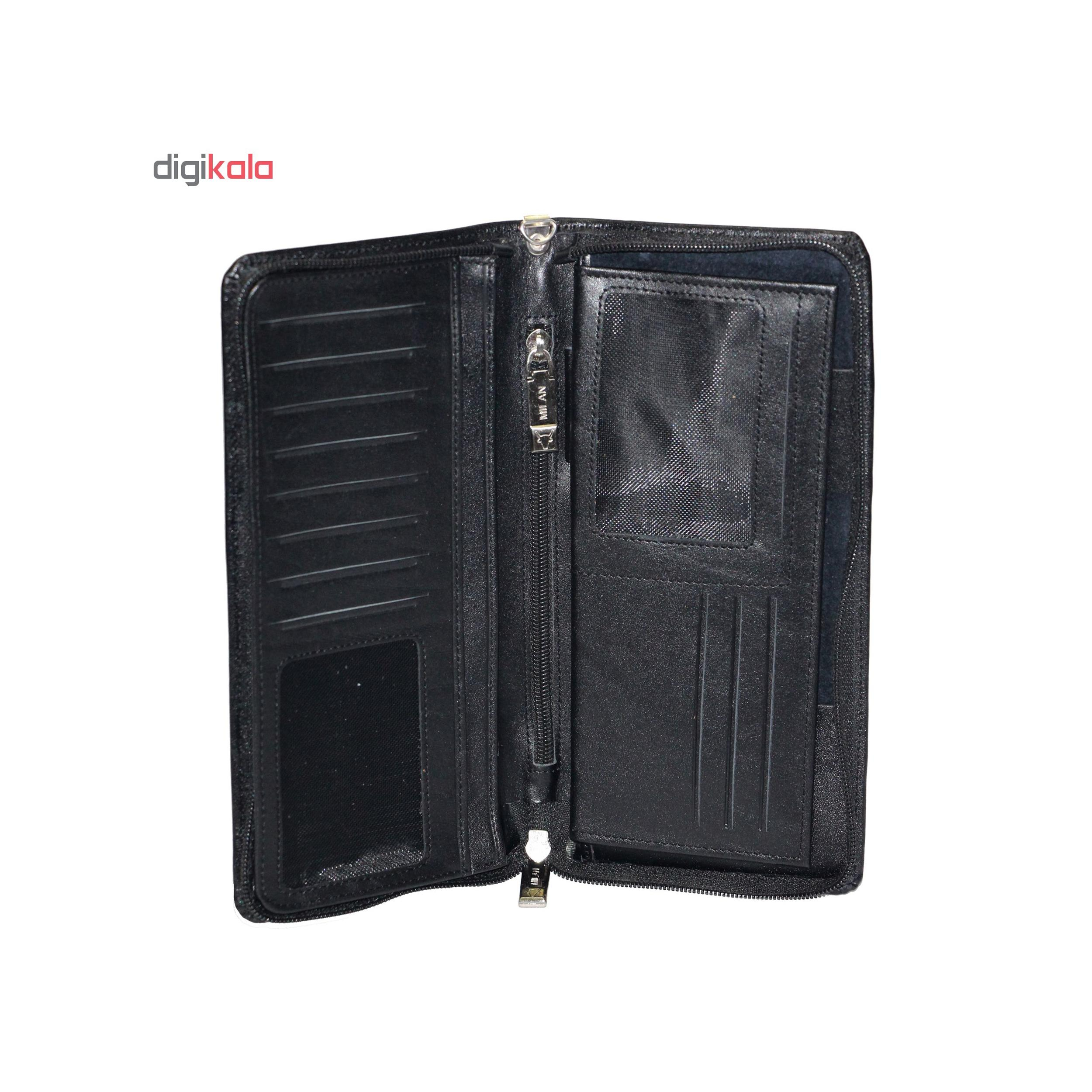 کیف دسته چک چرم بارز مدل DM76