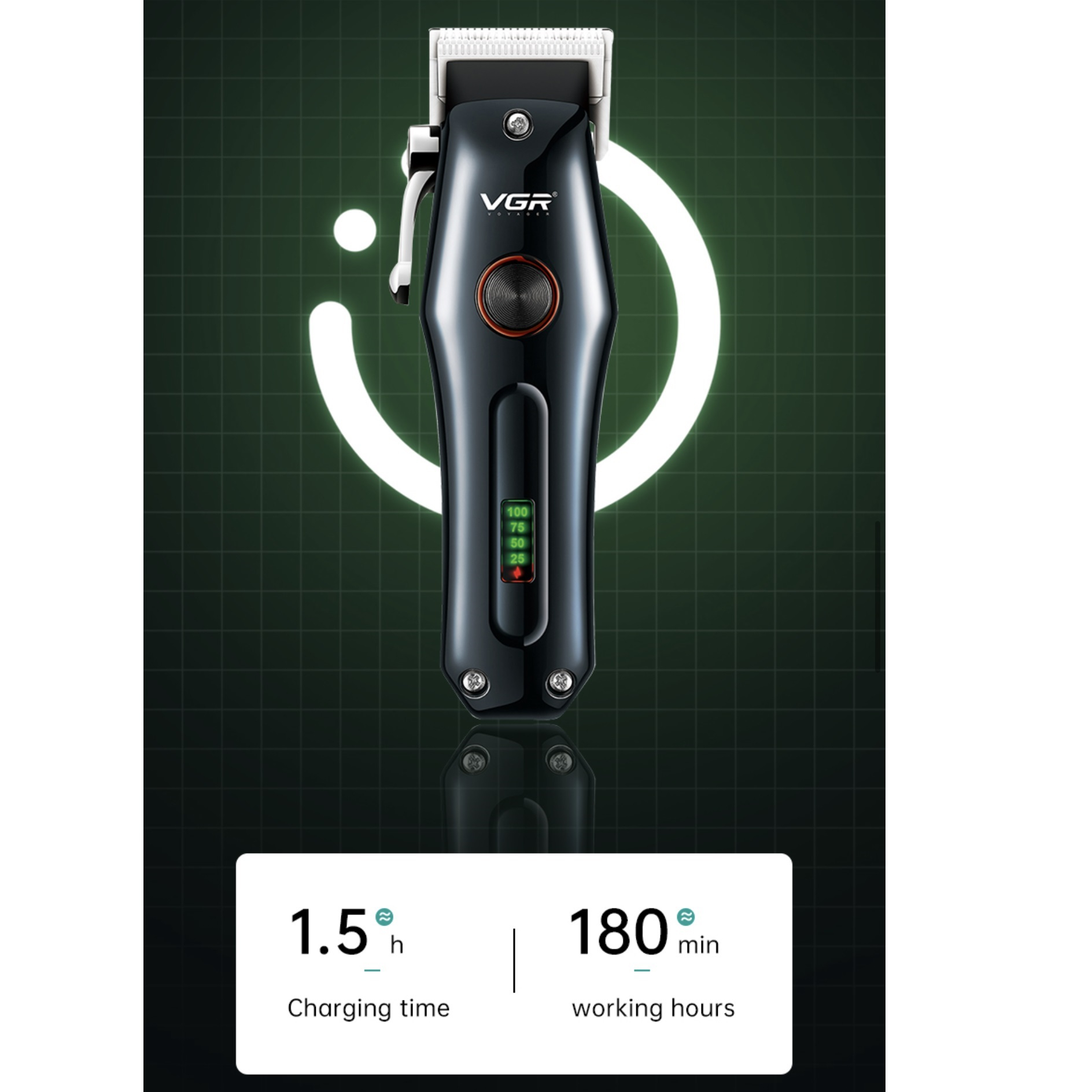 ماشین اصلاح موی سر و صورت وی جی ار مدل v-969