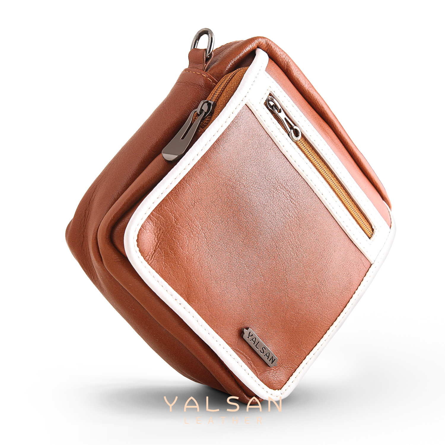 کیف رودوشی مردانه چرم یلسان مدل رهی کد 009-kchk-GF-02