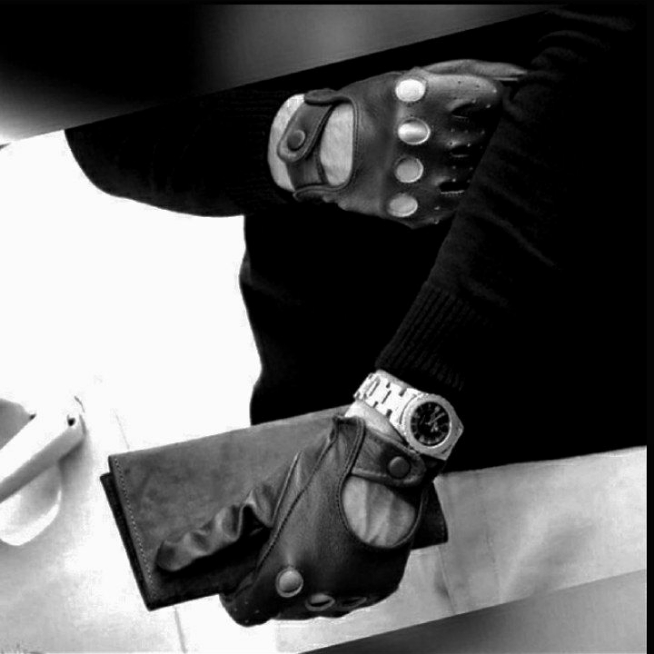 دستکش مردانه پاتن چرم آفتاب مدل DM 408