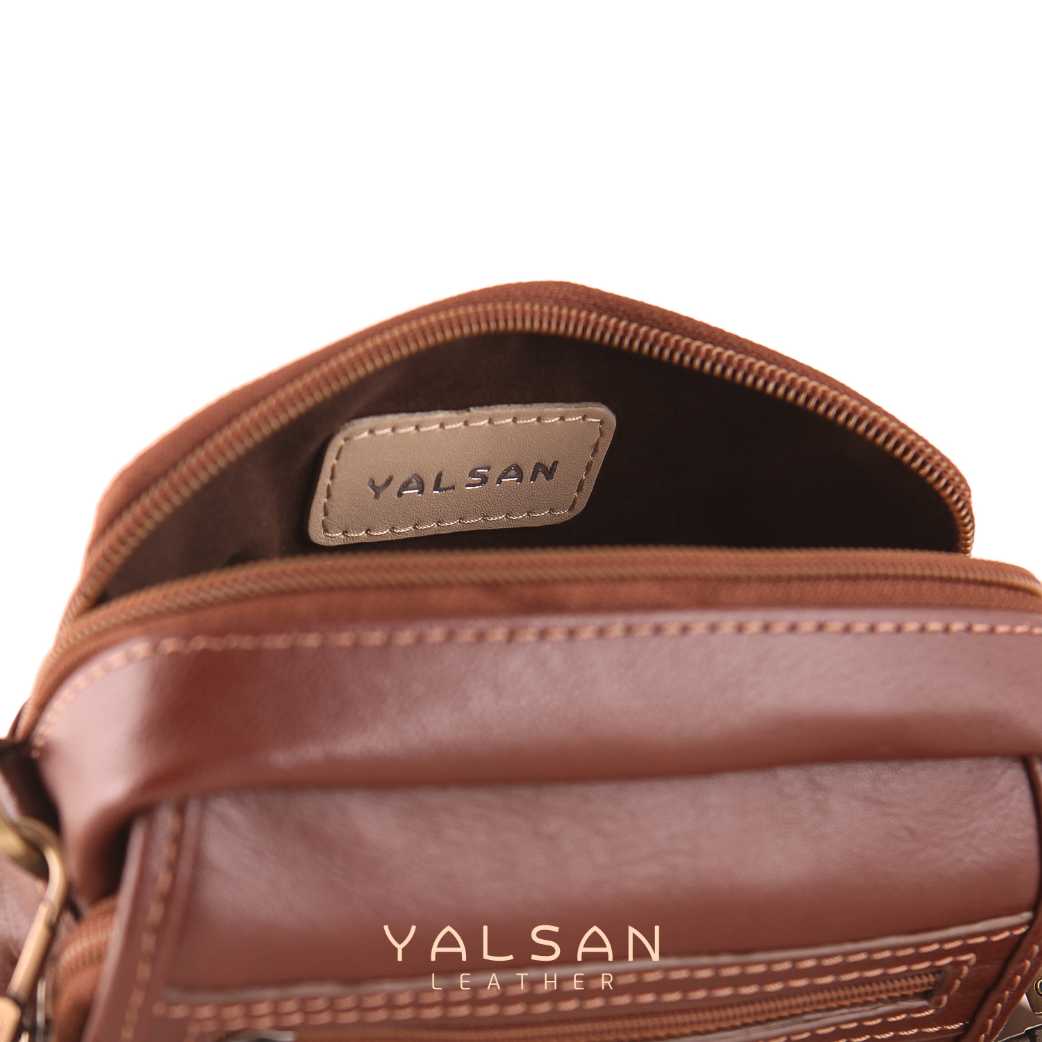 کیف رودوشی مردانه چرم یلسان مدل رهی کد 009-kchk-BS-03