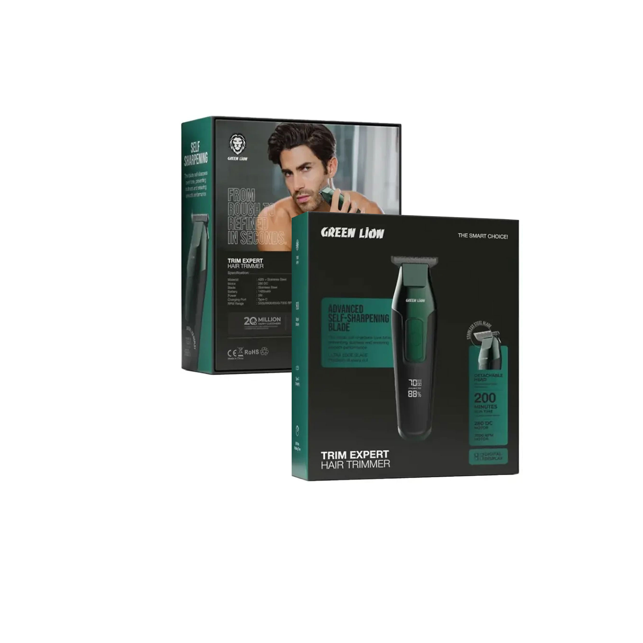 ماشین اصلاح موی صورت شارژی گرین لاین مدل GNTREXPHTGN