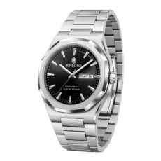 ساعت مچی عقربه‌ای کوارتز مردانه بین باند مدل کلاسیک لوکس اسپرت دی دیت بند استیل قفل مخفی کد J.A2