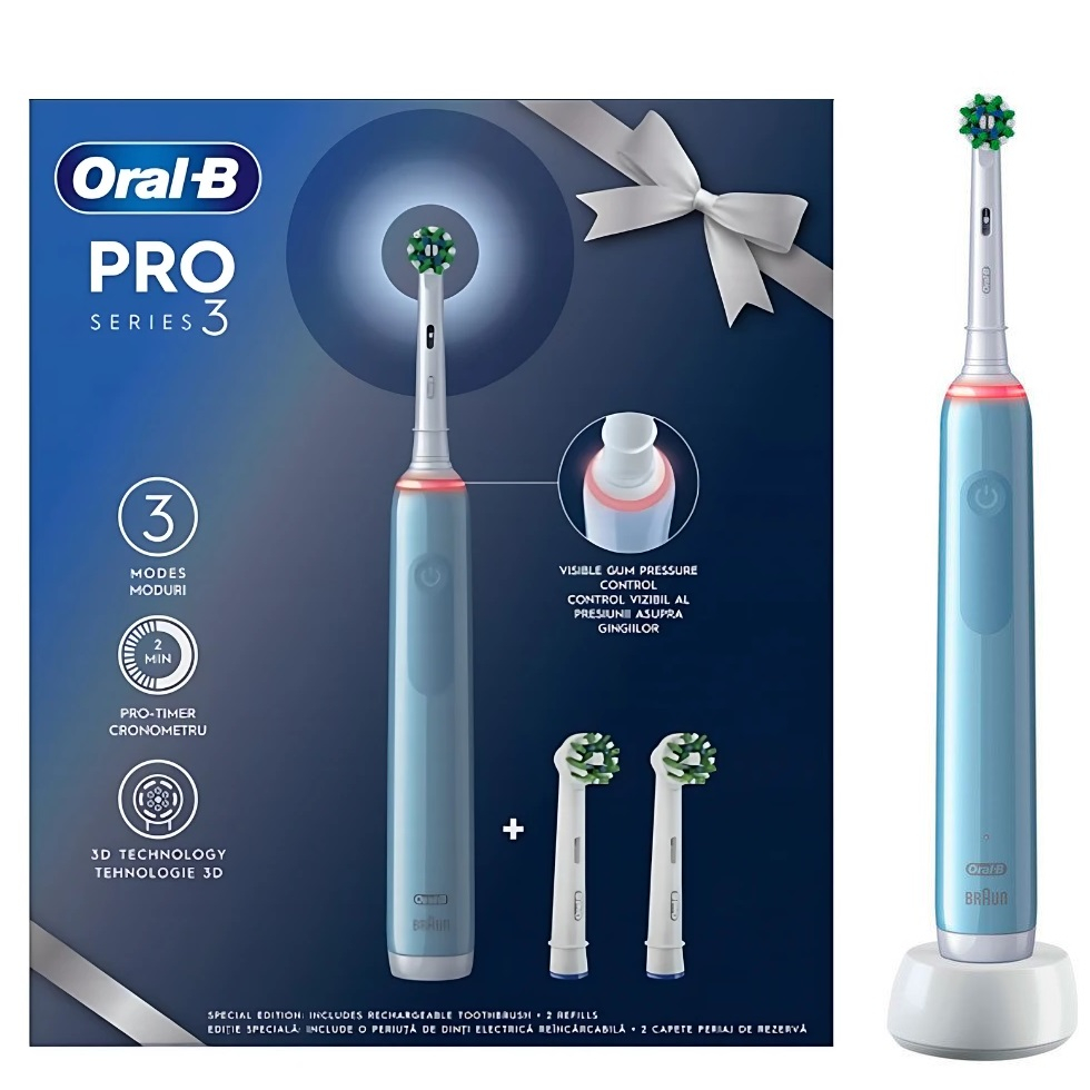 مسواک برقی اورال-بی مدل Pro Series 3 به همراه 2 عدد سری یدک