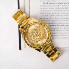 ساعت مچی عقربهای کوارتز مردانه مدل دراگون تک موتوره بند فلزی کد ۱.۱