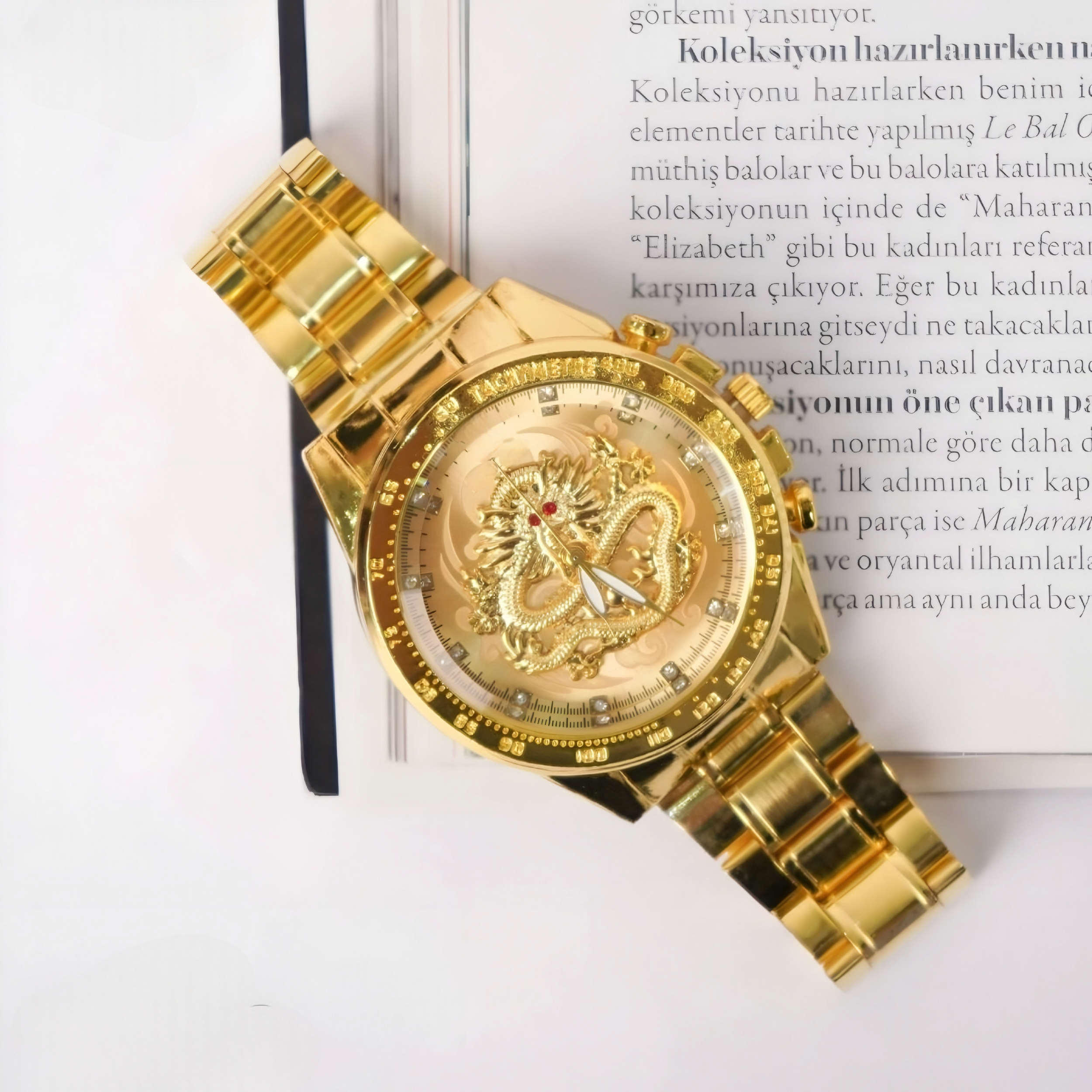 ساعت مچی عقربهای کوارتز مردانه مدل دراگون تک موتوره بند فلزی کد ۱.۱