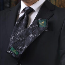 ست کراوات و دستمال جیب مردانه نسن مدل T260