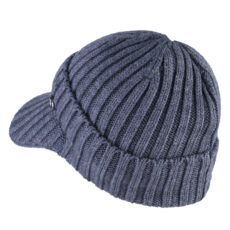 کلاه بافتنی سام مدل نقابدار داخل خز طرح مارک فلزی کد 527