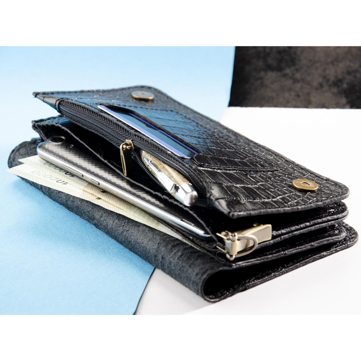 کیف پول چرم عطارد مدل K08