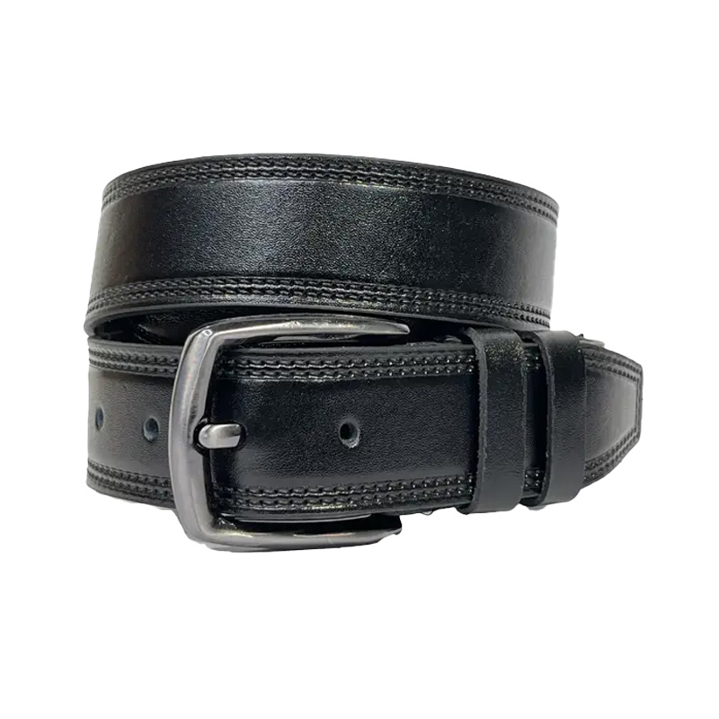 کمربند دست دوز مردانه مدل زبانه‌دار فورتیک کد 4S