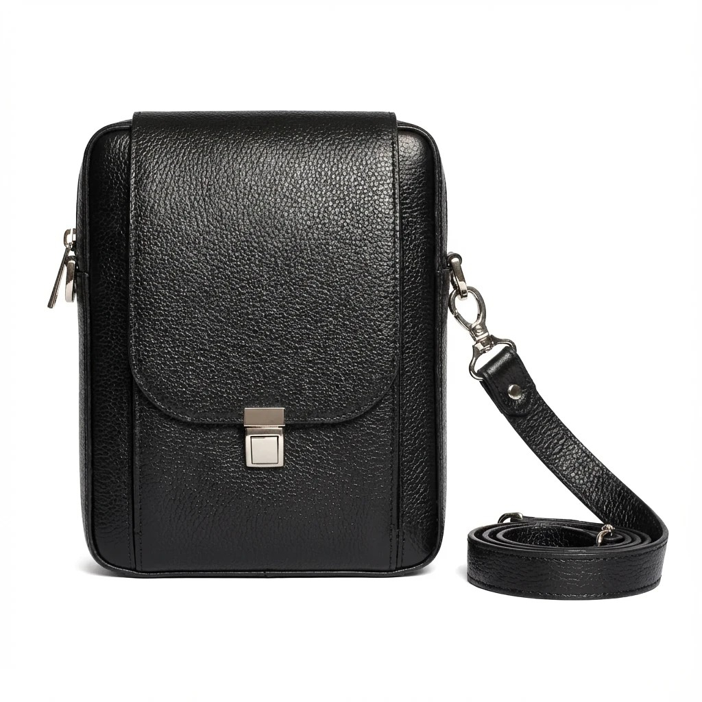 کیف رودوشی مردانه مدل چرم طبیعی کد 216