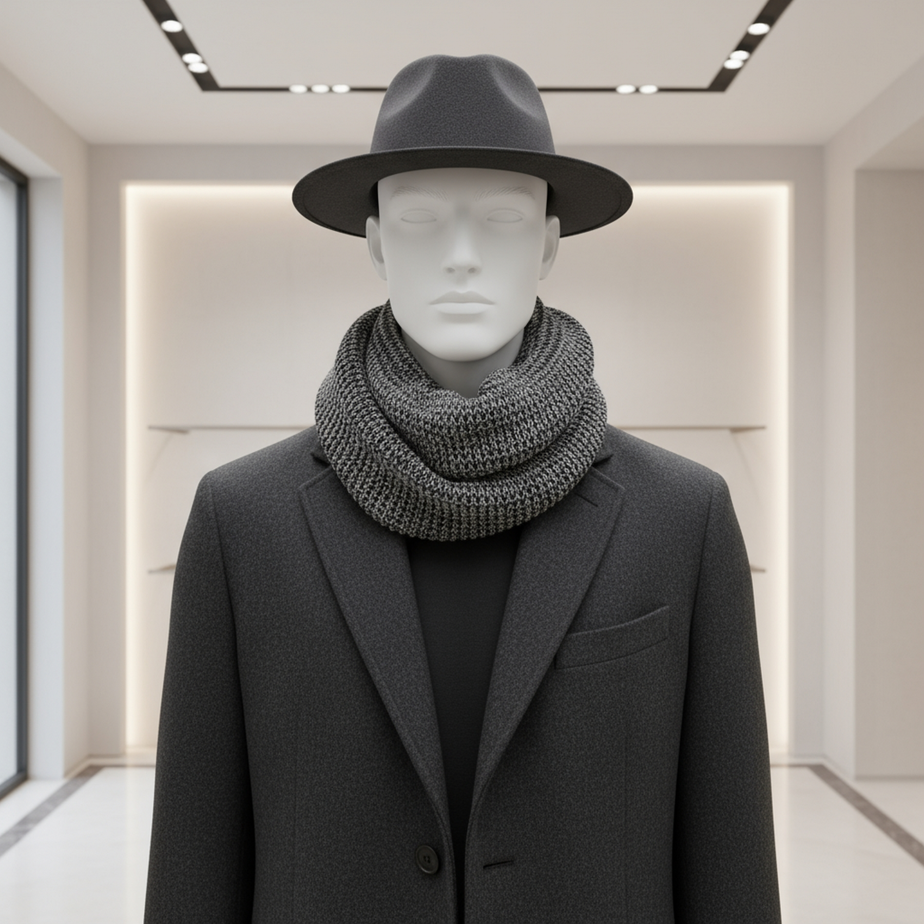 شال گردن بافتنی مردانه کالینز مدل اکریلیک کد CL21