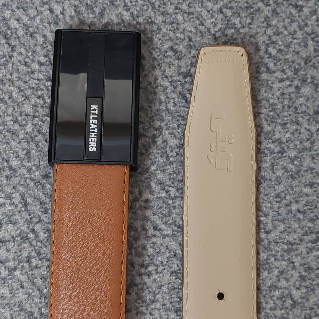 کمربند مردانه کیتی مدل چرم صنعتی پلاکی PRO749IN700.201