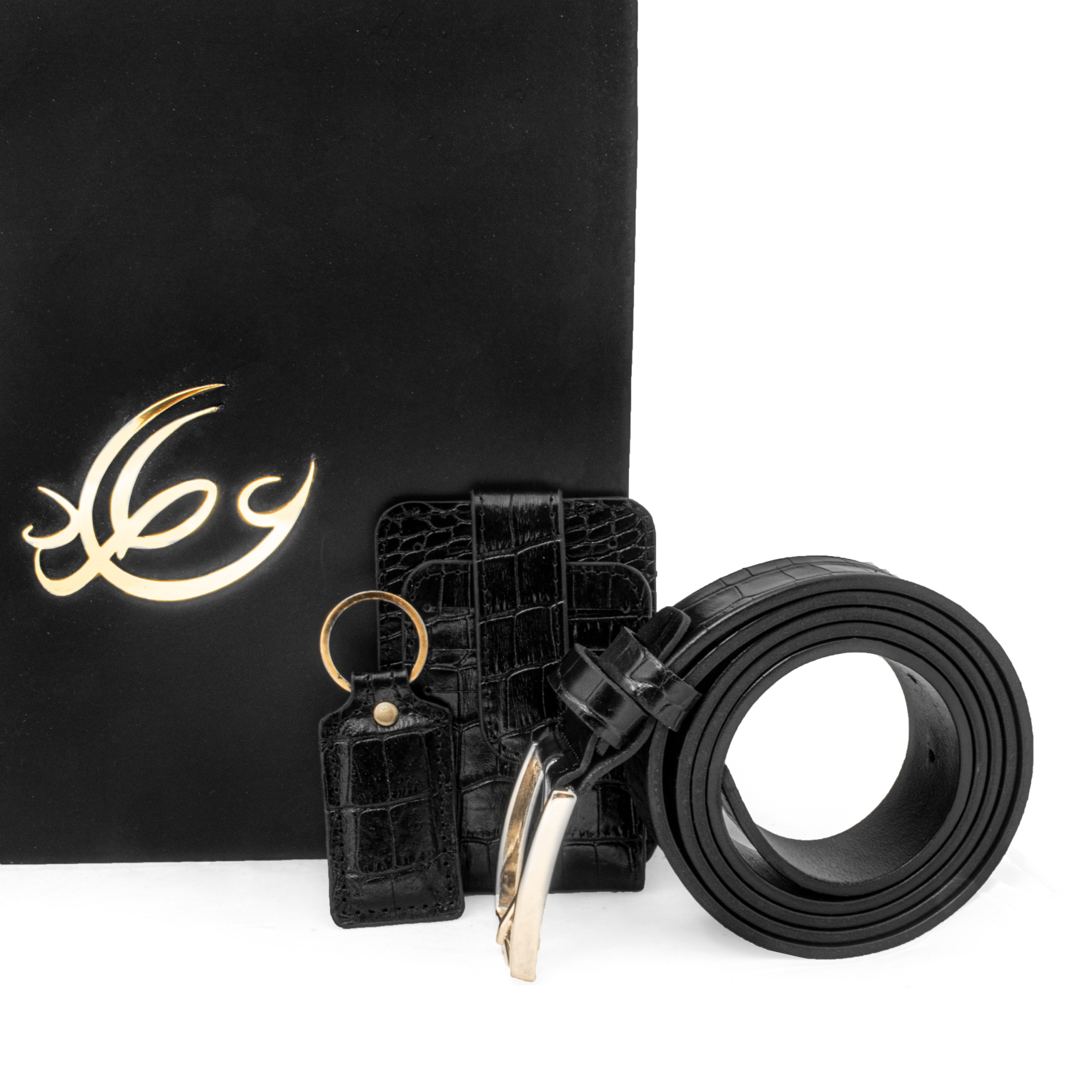 ست هدیه مردانه چرم عطارد مدل چرم طبیعی کد A91