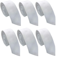 کراوات مردانه هکس ایران مدل OM-6KSW بسته 6 عددی