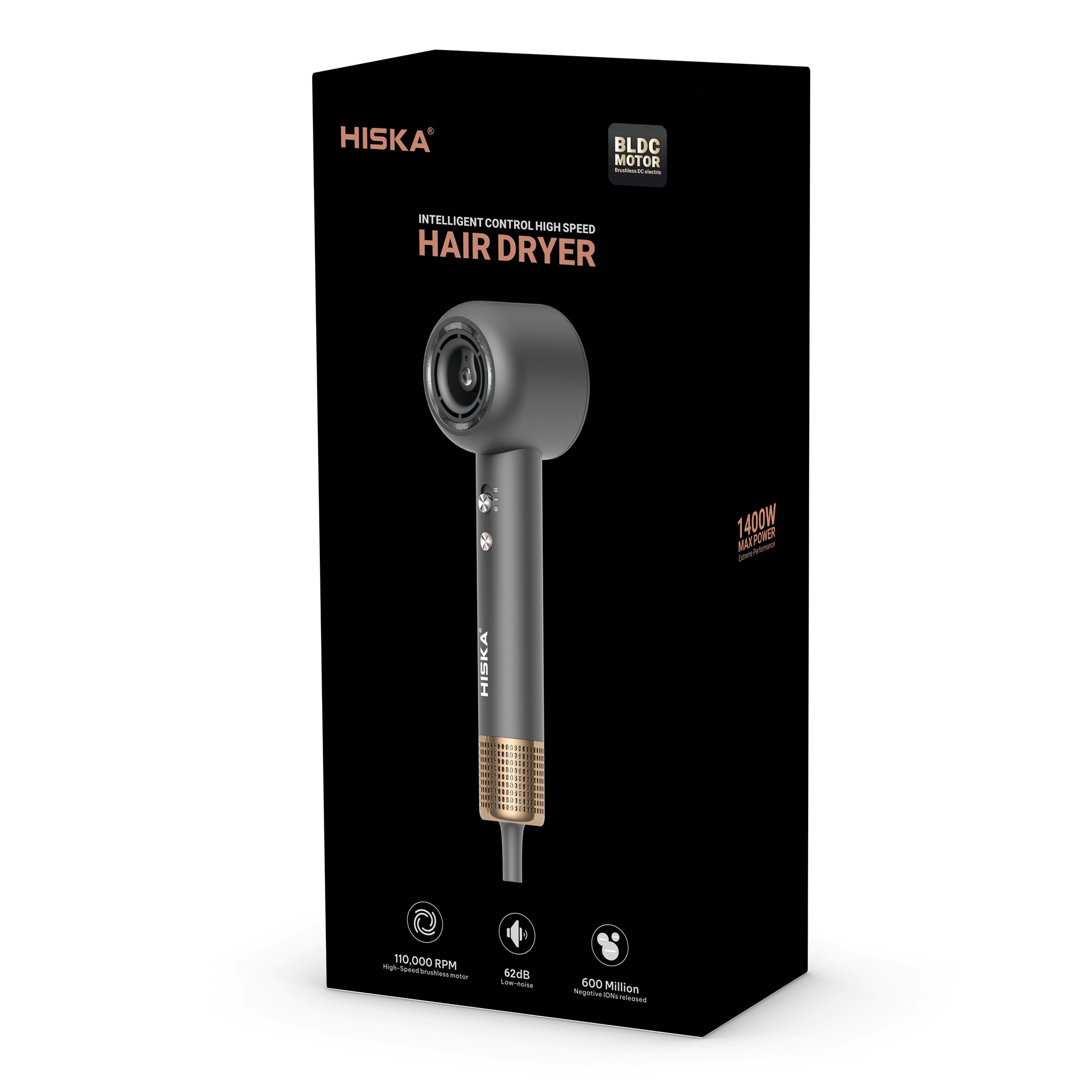 سشوار حرفه ای 1400 وات هیسکا مدل H5262