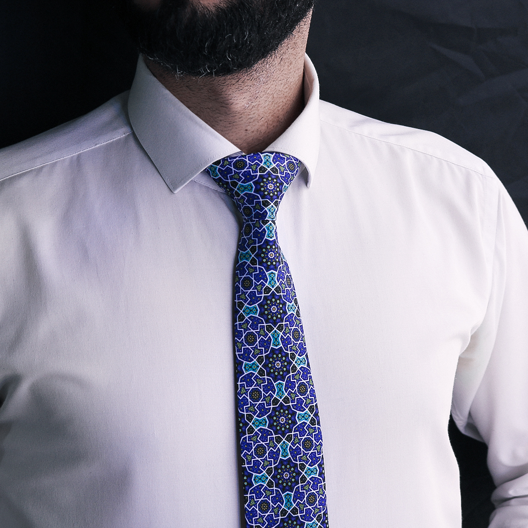 کراوات مردانه مدل کاشی کد ۱۲۷