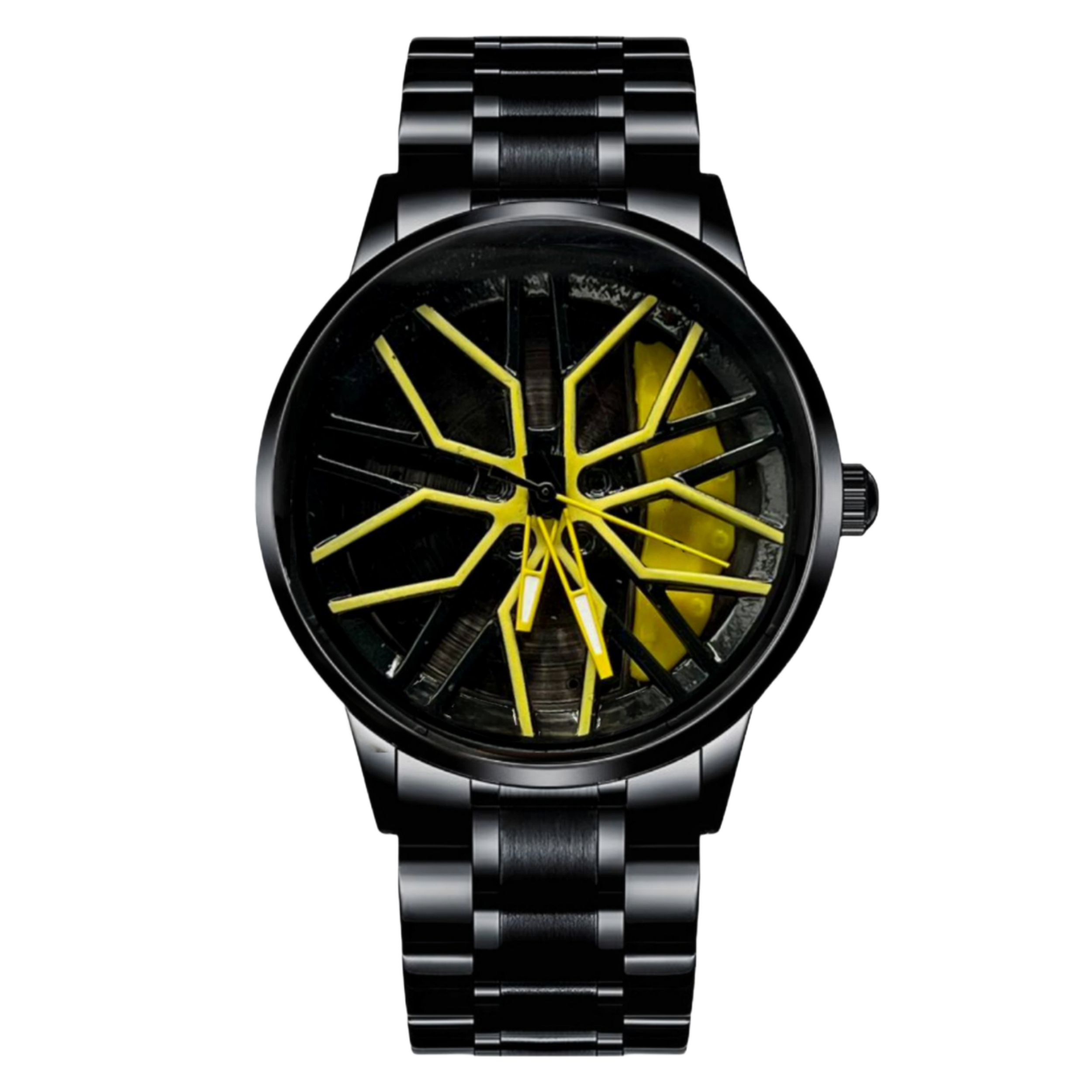 ساعت مچی عقربه‌ای مردانه کوارتز مدل بند فلزی صفحه چرخان کد 4.4