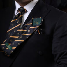 ست کراوات و دستمال جیب مردانه نسن مدل V8