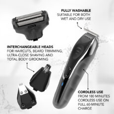 ست ماشین اصلاح موی صورت و بدن وال مدل Aqua Blade 10 in 1
