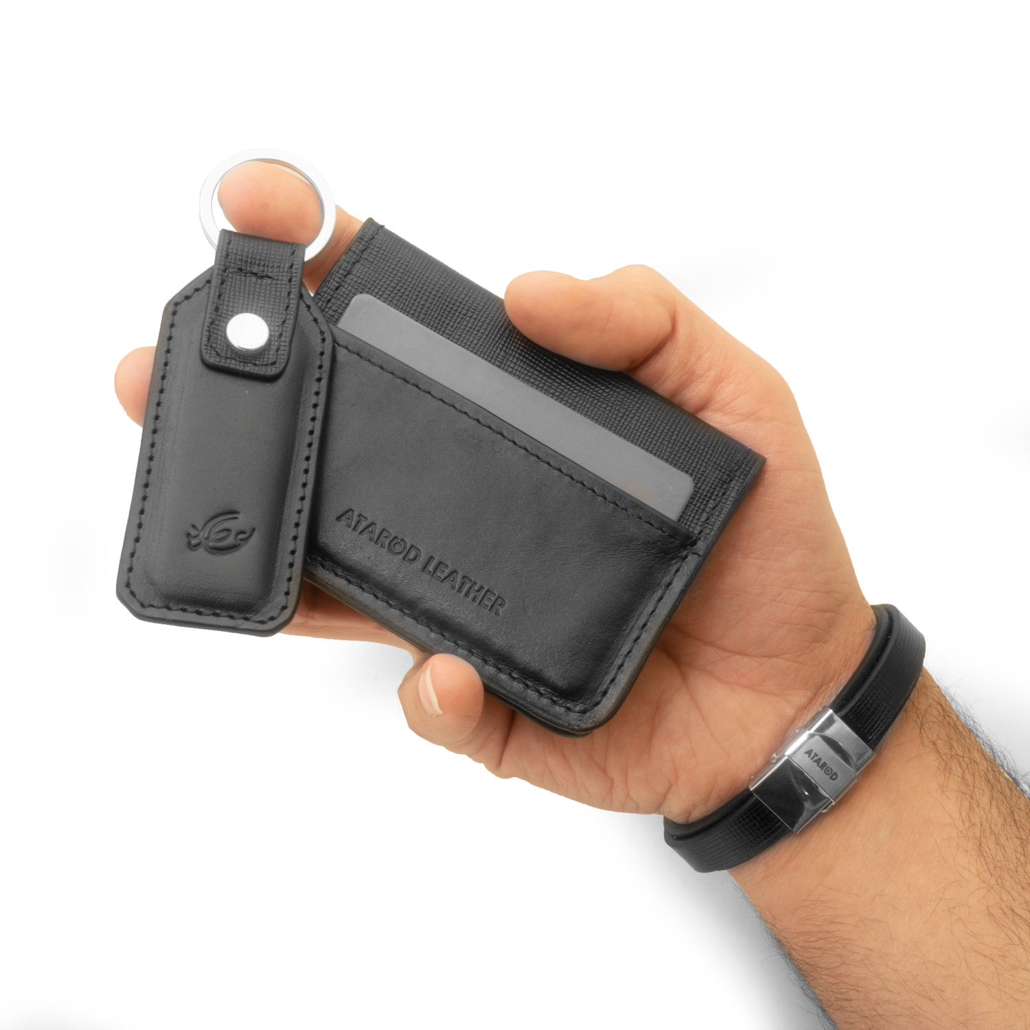 ست هدیه مردانه چرم عطارد مدل چرم طبیعی کد A92