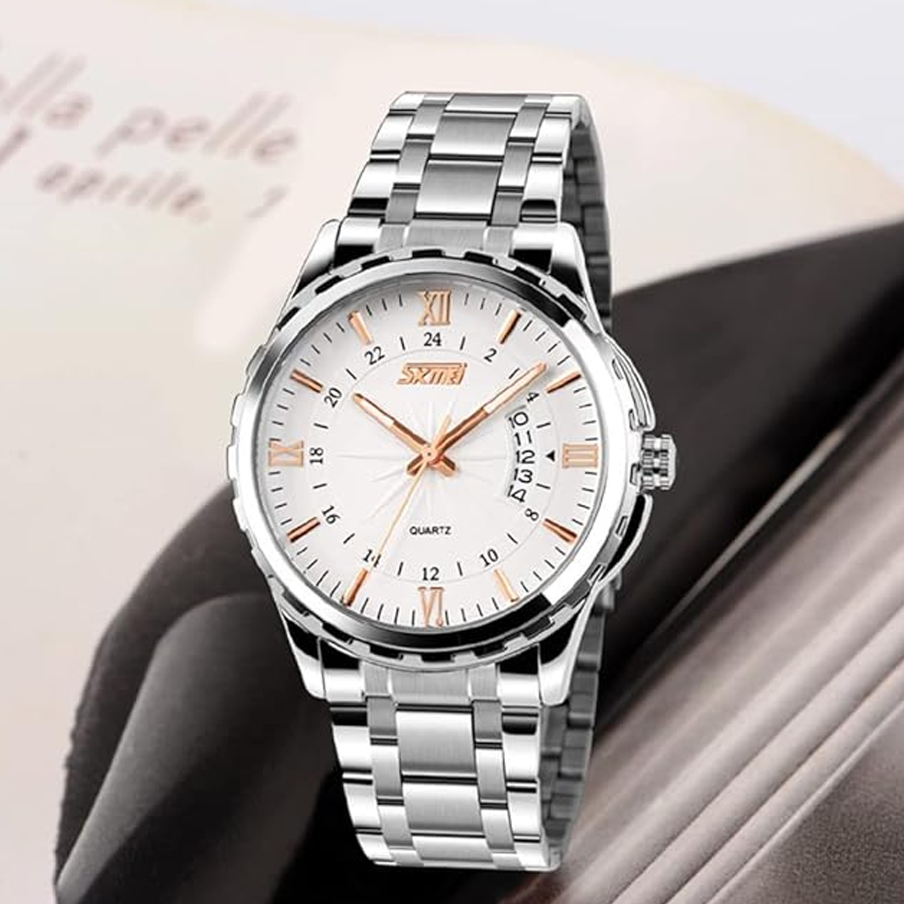 ساعت مچی عقربه‌ای مردانه اسکمی مدل 9069SLWZ