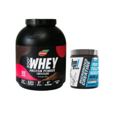 پودر پروتئین شکلات کاله پرو - 1800 گرم به همراه پودر کراتین میکرونایز بی پی آی - 300 گرم