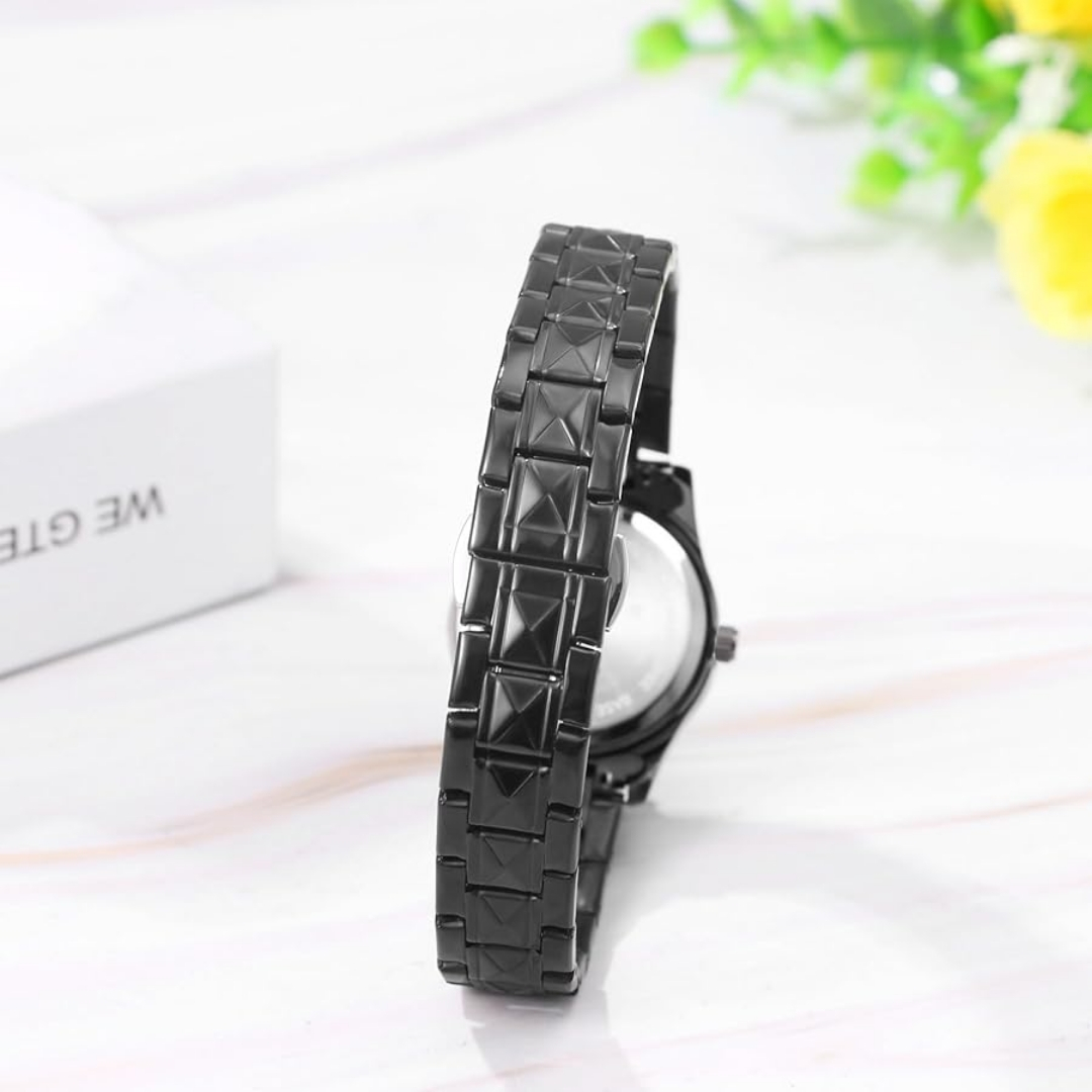 ساعت مچی عقربهای کوارتز مردانه مدل کلاسیک دی دیت بند استیل طرح تراش الماسی کد C1.10