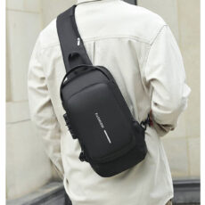 کیف کراس بادی مردانه مدل قفل دار