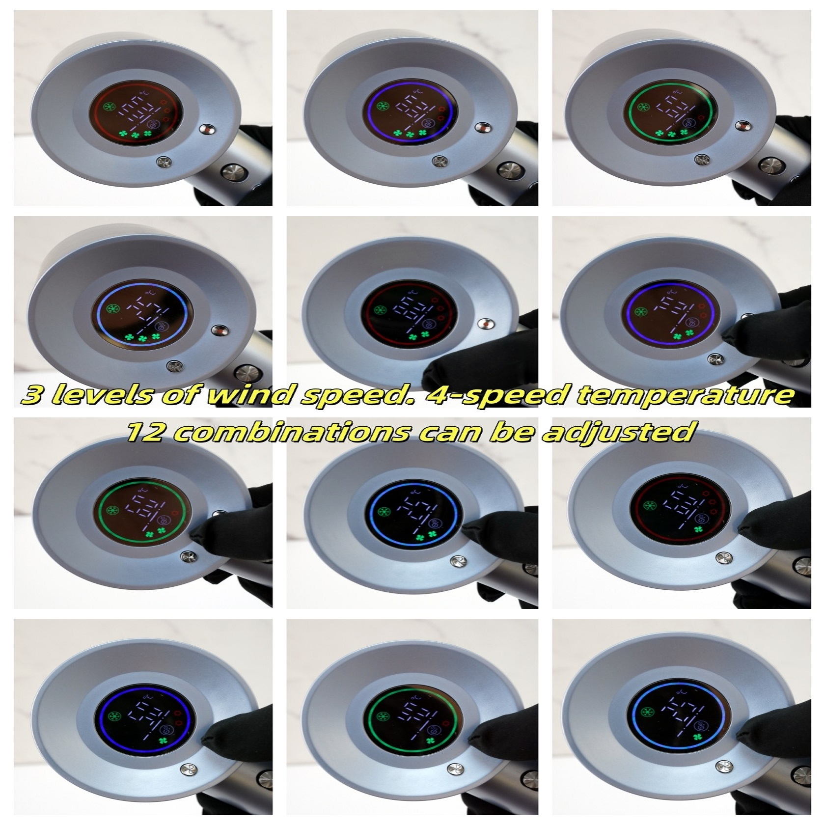 سشوار حرفه ای 1600 وات اچ تی سی مدل EF-2030